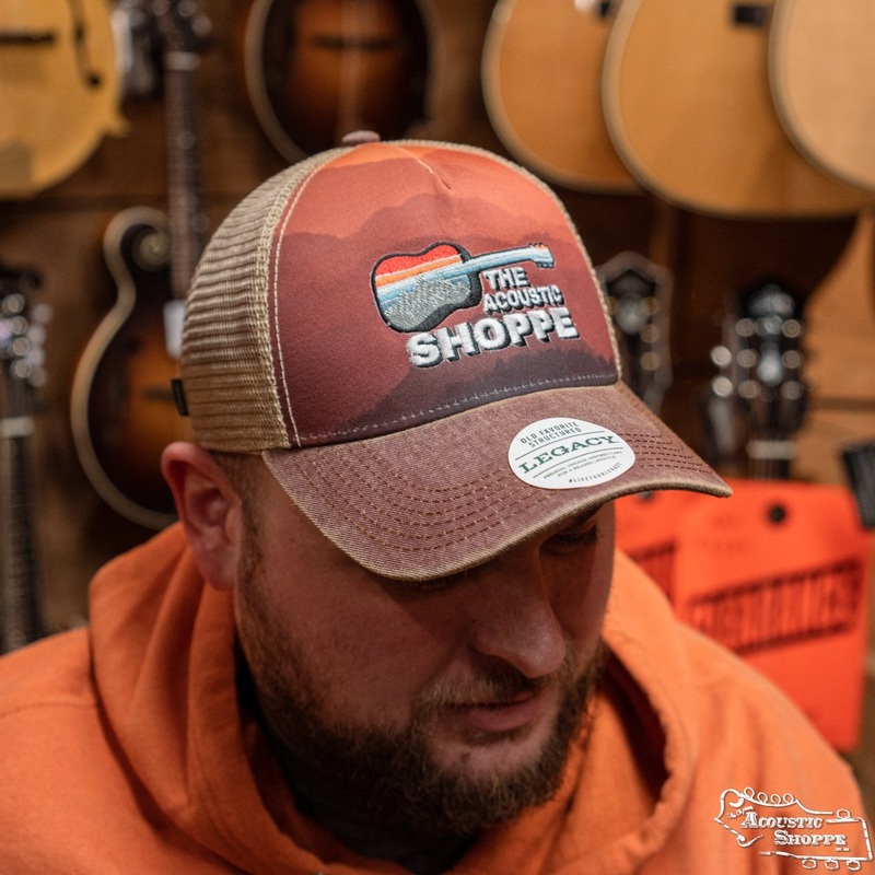 Acoustic Shoppe Legacy Trucker Scenic Guitar Cap – Orange Gradient