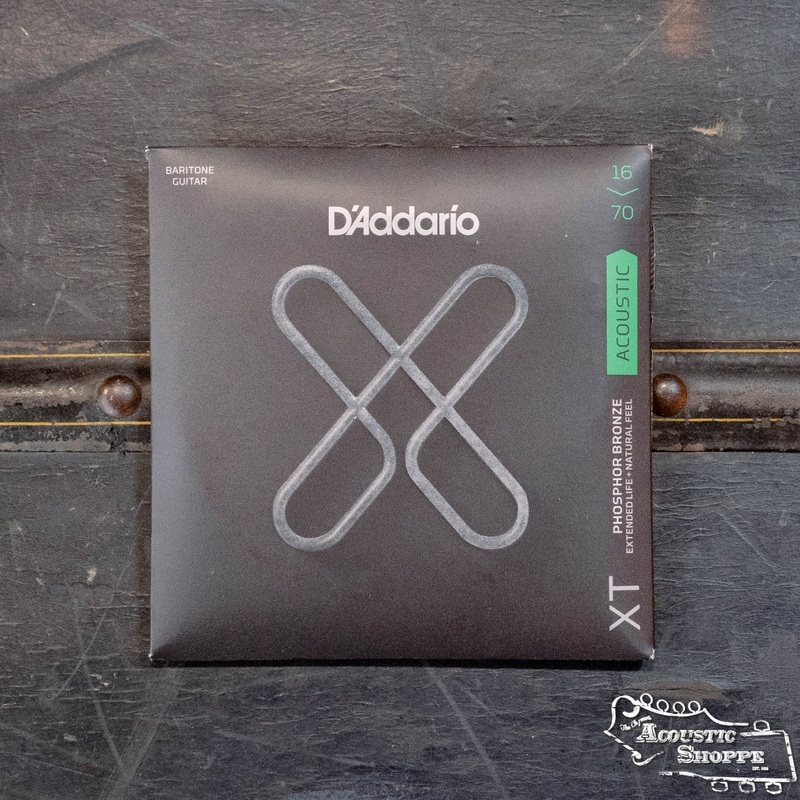 D’Addario XTAPB1670 Phosphor Bronze Coated Acoustic Baritone Guitar Strings, Medium 16-70
