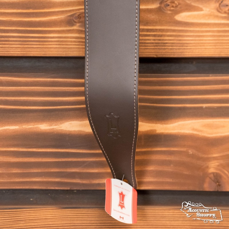 Levy’s DM17-DBR Leather Guitar Strap – Dark Brown
