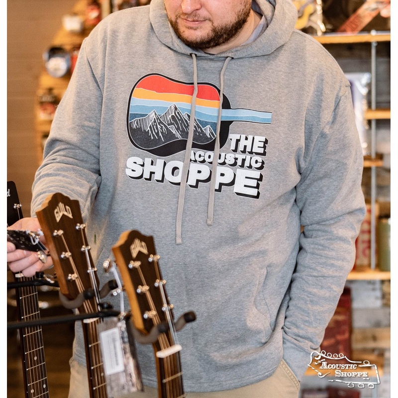 Scenic Guitar Next Level Fleece Hoodie – Heather Grey