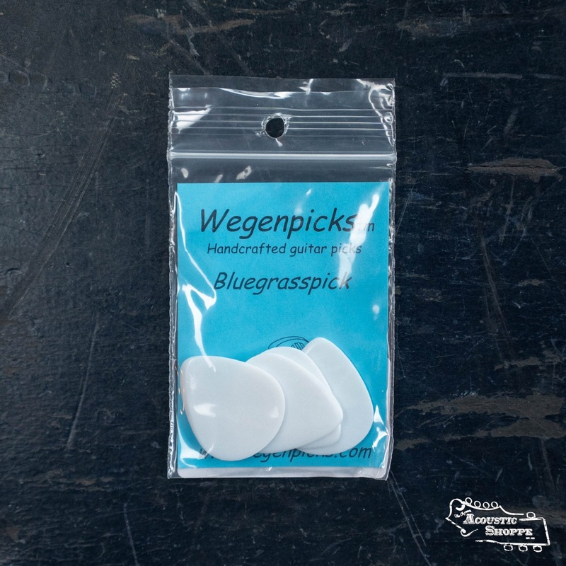 Wegen NH140 Bluegrass Acoustic Guitar Pick No Holes – Pack of 4, White, 1.4mm