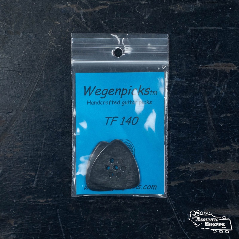 Wegen TF140B Triangular Acoustic Guitar Pick – Pack of 2, Black, 1.4mm