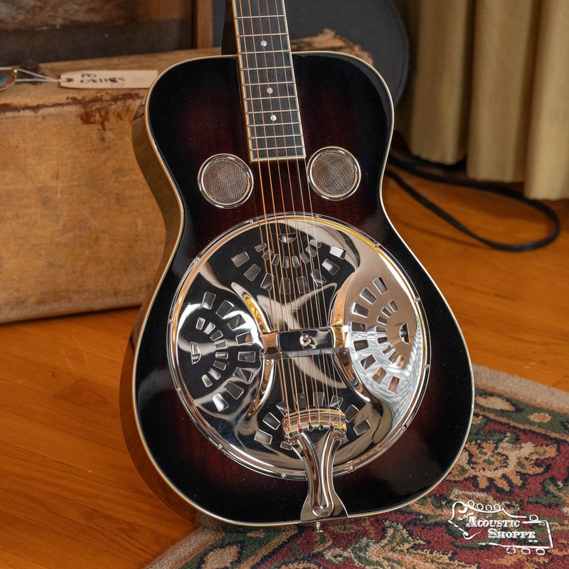 Recording King RR-36S-VS All Mahogany Vintage Sunburst Square Neck Resonator Maxwell Series #4706