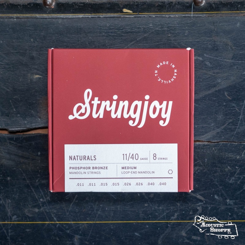 Stringjoy Mandolin Naturals Medium Gauge (11-40) Phosphor Bronze Strings
