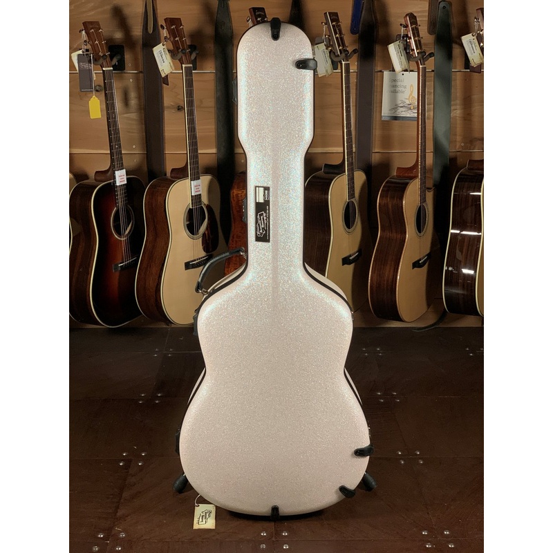 Calton Dreadnought Case, Pearl Glitter Exterior/Burgundy Interior
