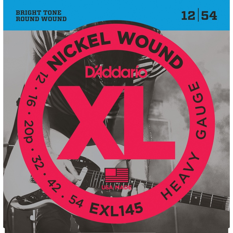 D’addario EXL145 Nickel Wound Electric Guitar Strings, Heavy, 12-54