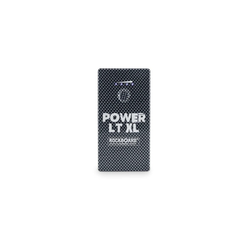 RockBoard Power LT XL (Carbon) – Rechargeable Effects Pedal + Mobile Power Bank