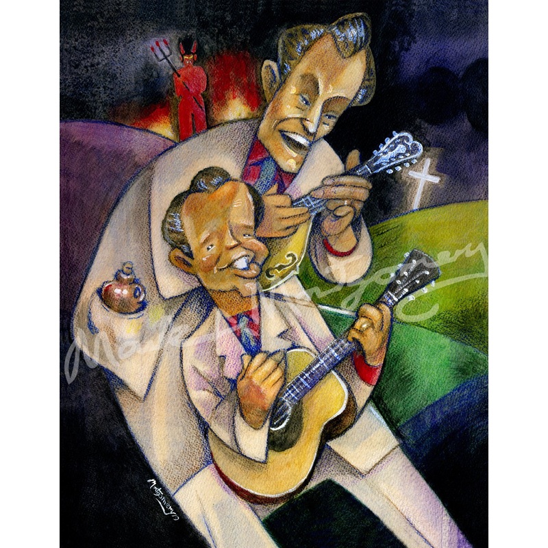 The Louvin Brothers 11×14 Fine Art Print by Mark A Montgomery
