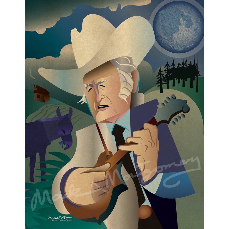 Bill Monroe 11×14 Fine Art Print by Mark A Montgomery