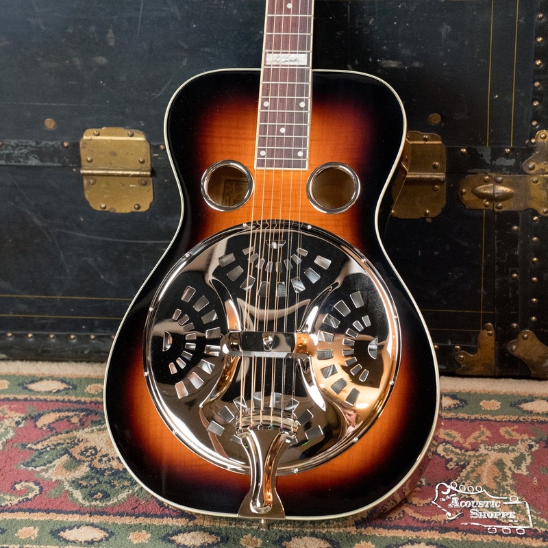 Recording King RR-75PL-SN Phil Leadbetter Signature All Flamed Maple Resonator Guitar #1904