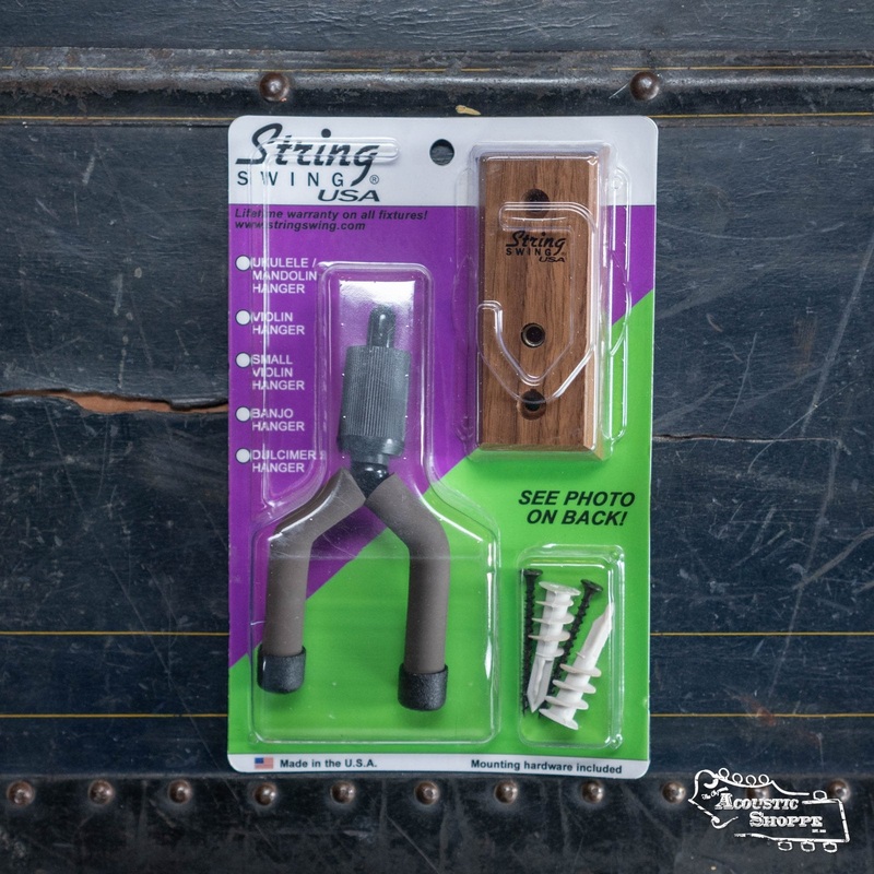 String Swing Black Walnut Home & Studio Banjo / Mandolin Hanger (CC01B-BW)