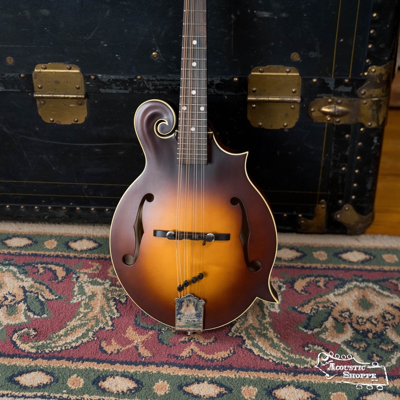 The Loar LM-590E-MS Contemporary Spruce/Maple F-Style Sunburst Mandolin w/Pickup #0868