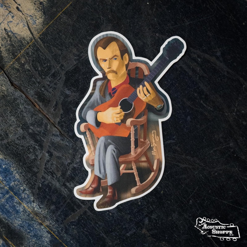Tony Rice Sticker by Mark A Montgomery
