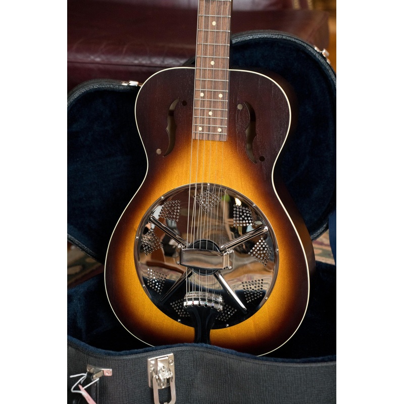 (Used) Beard Deco Phonic Model 47 All Finnish Birch Veneer Vintage Sunburst Resonator Guitar w/Electronics #2117