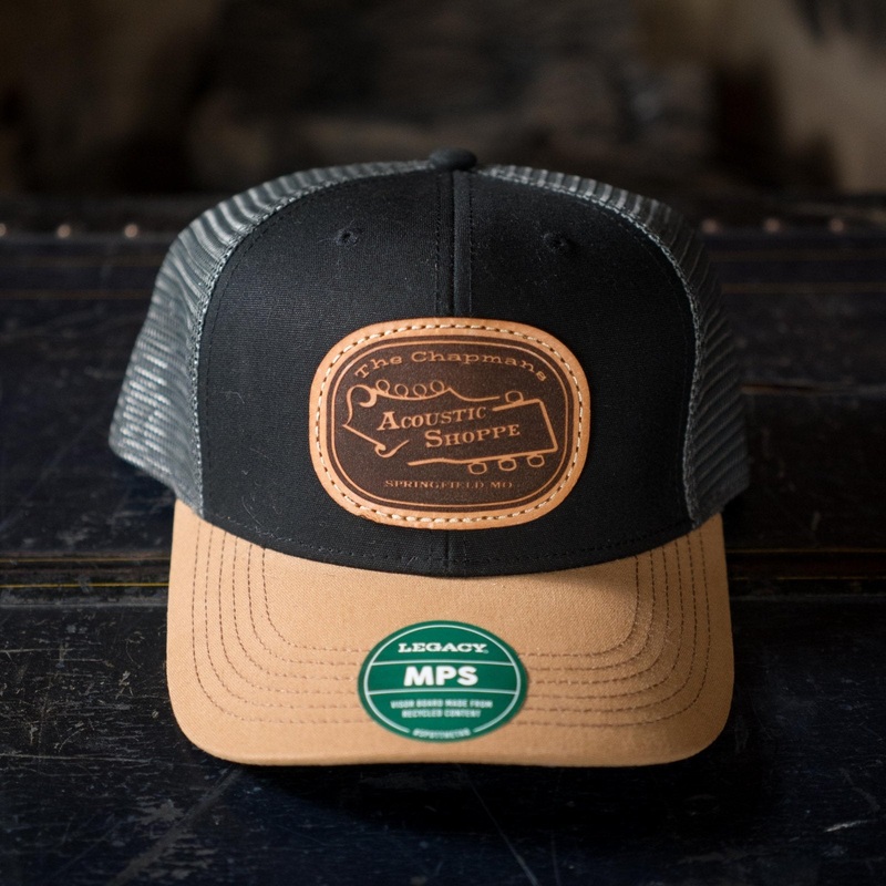 TAS Leather Patch Legacy Badge Trucker Cap – Black/Gray/Brown