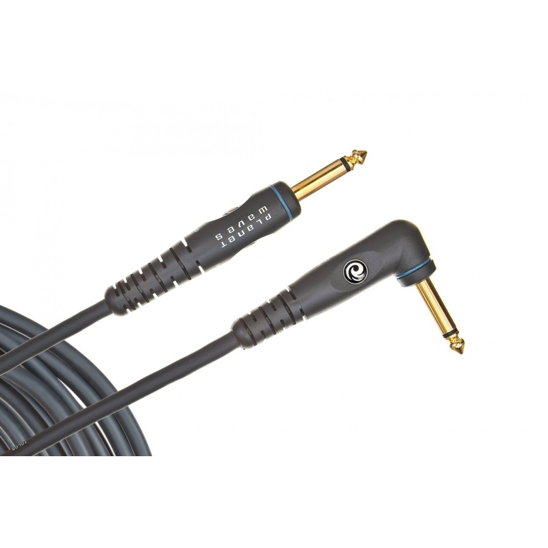 D’Addario Custom Series Instrument Cable Right Angle 20 feet PW-GRA-20