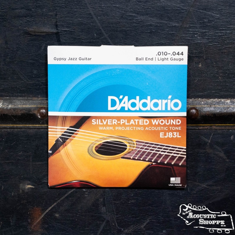 D’Addario EJ83L Gypsy Jazz Ball End Acoustic Guitar Strings Light 10-44