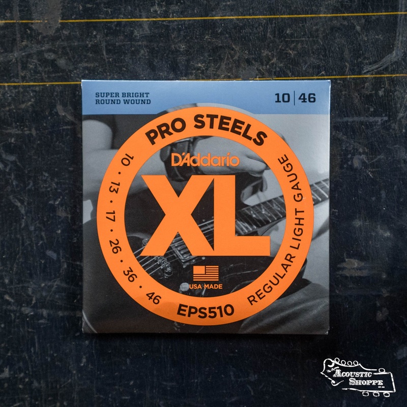 D’Addario EPS510 ProSteels Electric Guitar Strings, Regular Light, 10-46