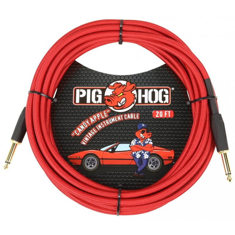 Pig Hog Candy Apple 20ft Instrument Cable