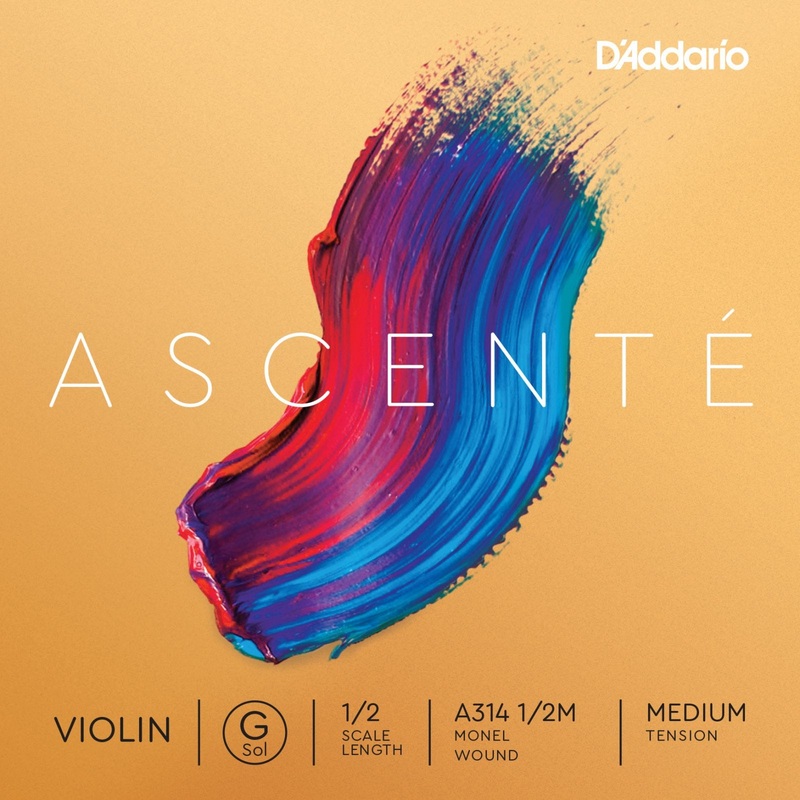 D’Addario Ascente Single G String – Medium Tension 4/4 3/4 1/2 (A314)