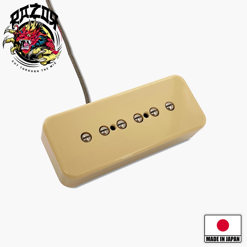 Razor  Hih Hidden Gem Single-Space Stacked Humbucking Pickup – P90 Replacement – Cream