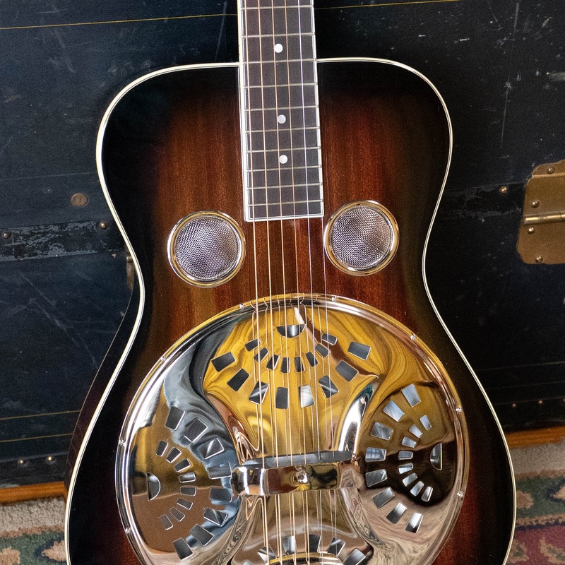 Recording King RR-36S-VS All Mahogany Vintage Sunburst Square Neck Resonator Maxwell Series #6003