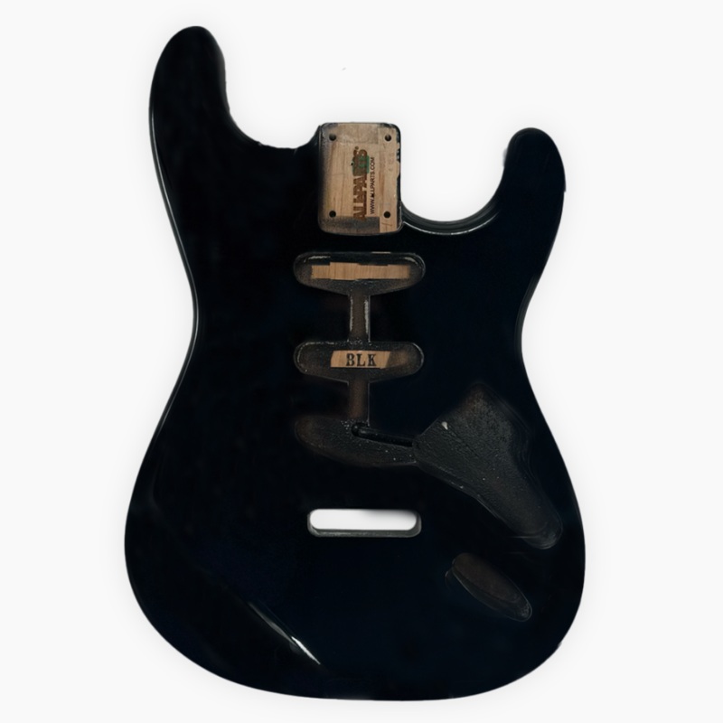 SBF-BK Black Finished Replacement Body for Stratocaster