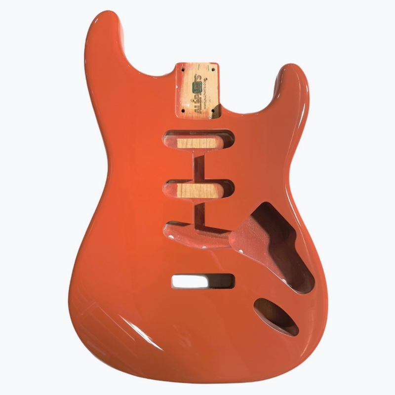 SBF-FR Fiesta Red Finished Replacement Body for Stratocaster