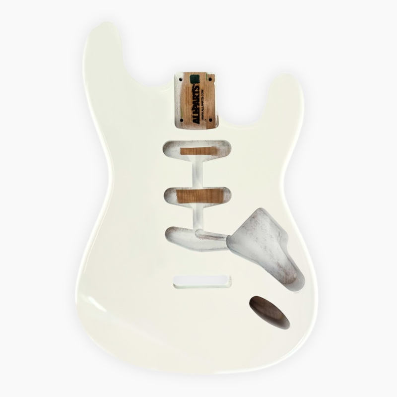 SBF-OW Olympic White Finished Replacement Body for Stratocaster