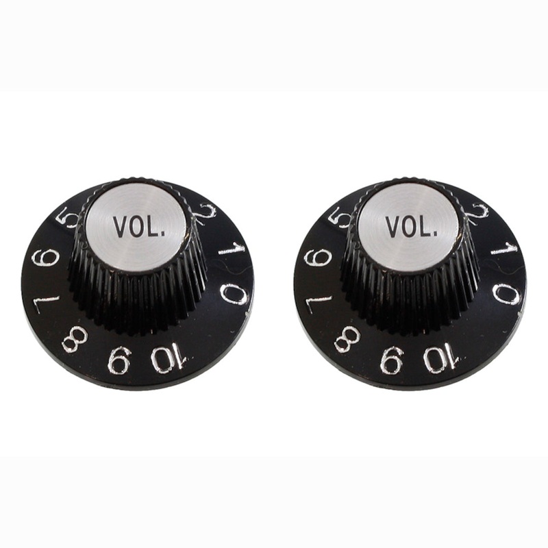 Allparts Witch Hat Volume Knobs (2 pcs)- Black