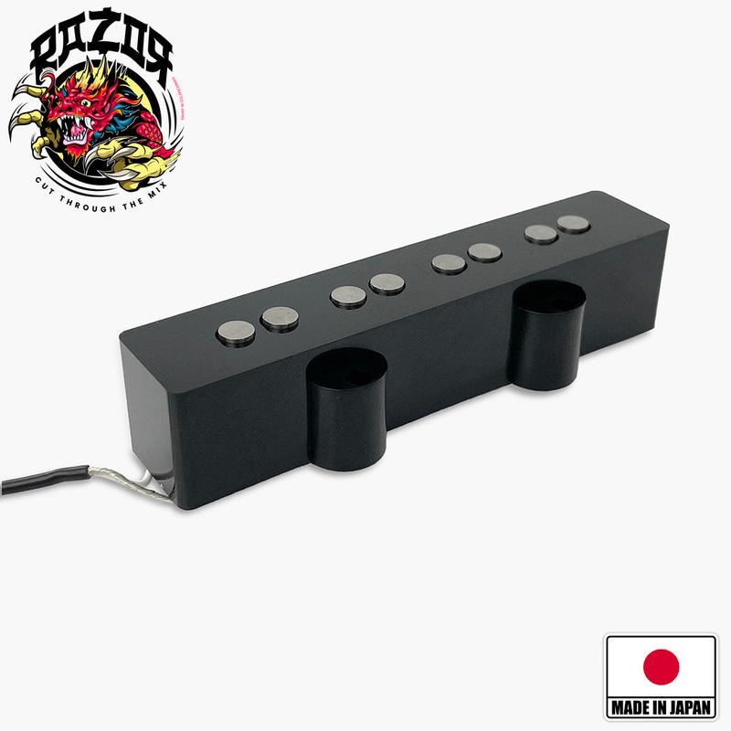 Razor Mangetsu Full Moon Neck Pickup for Jazz Bass – Black