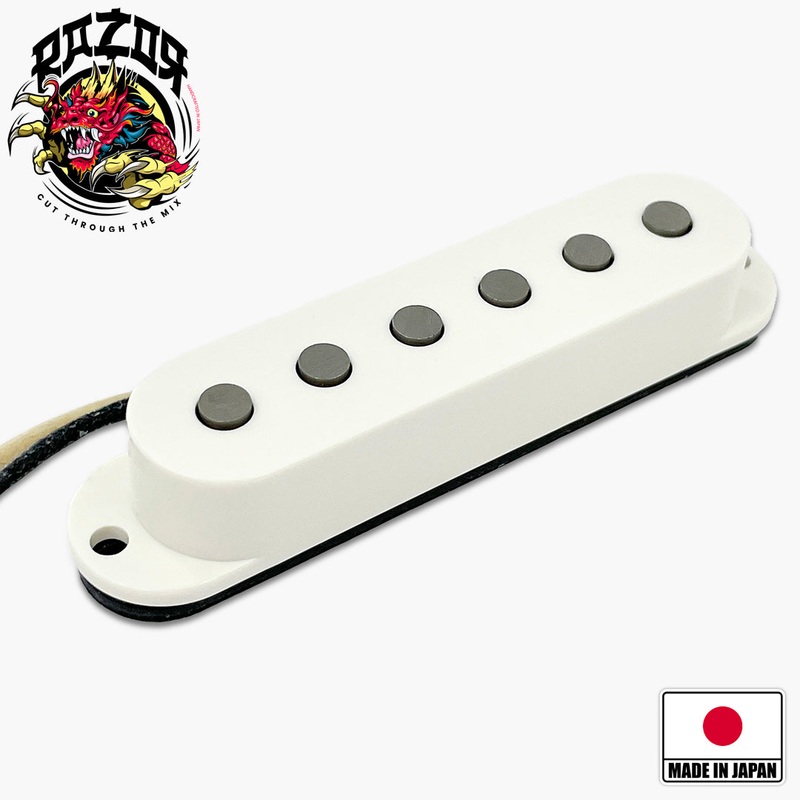 Razor Buraddo mn Blood Moon Pickup for Stratocaster – White