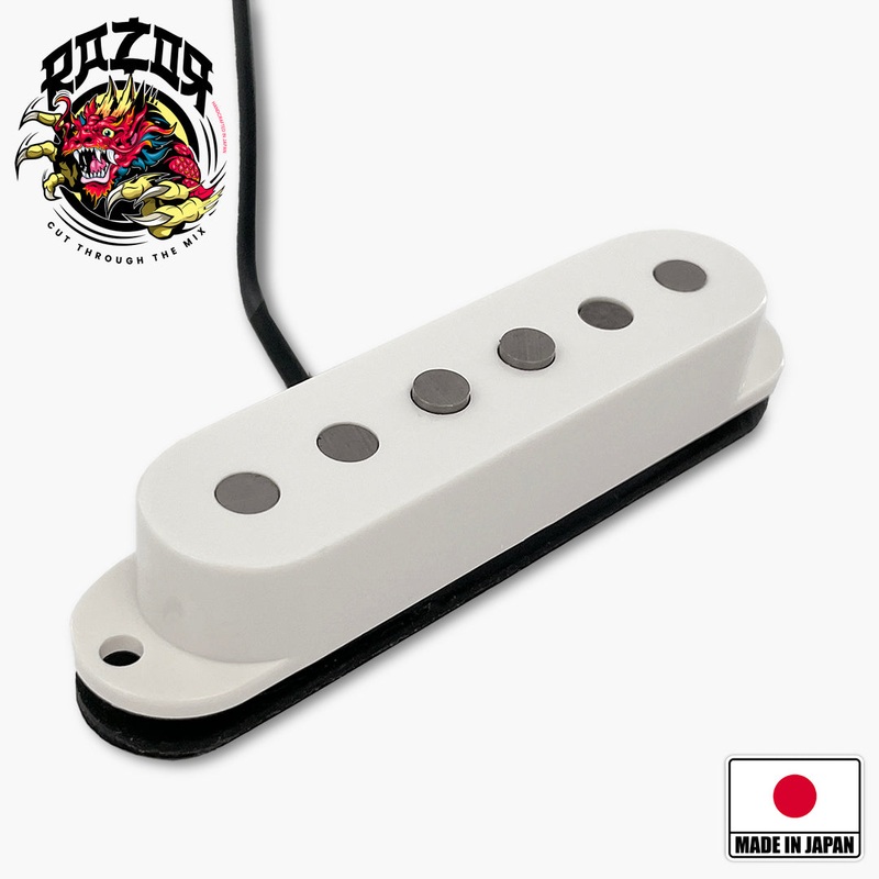 Razor Hih Hidden Gem Single-Space Stacked Humbucking Pickup For Stratocaster – White