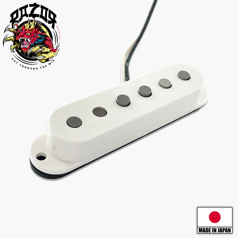 Razor Mangetsu Full Moon Neck Pickup For Stratocaster – White