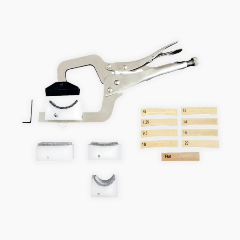 Allparts Handheld Fret Press Includes (4) Neck Supports and (9) Cauls