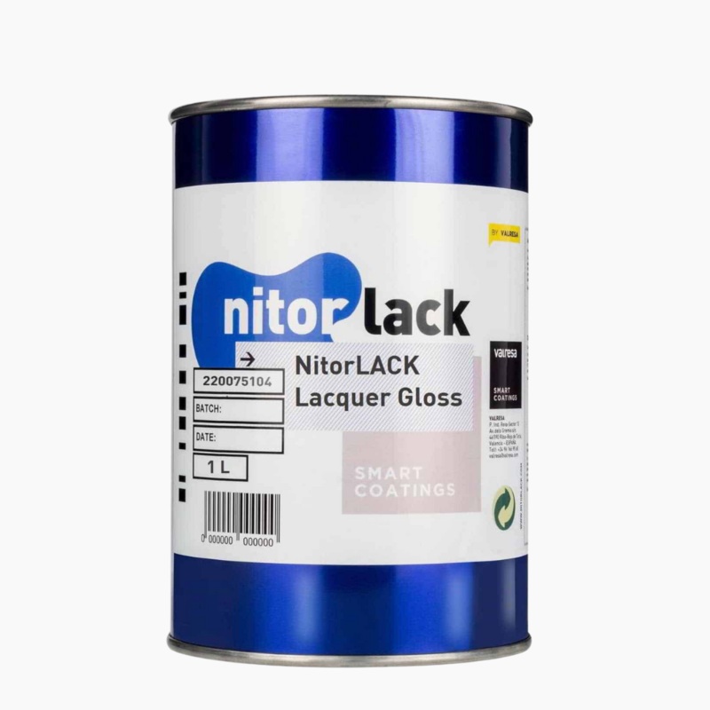 Nitorlack Nitrocellulose Can Gloss Clear Finish 1L