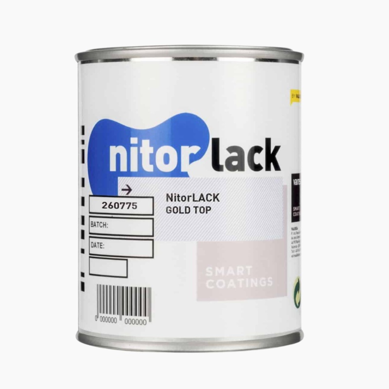 Nitorlack Nitrocellulose Can Gold Top Finish 500mL