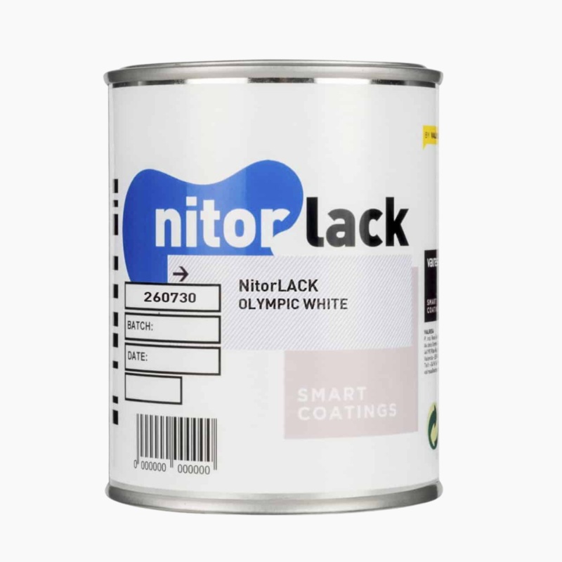 Nitorlack Nitrocellulose Can Olympic White Finish 500mL