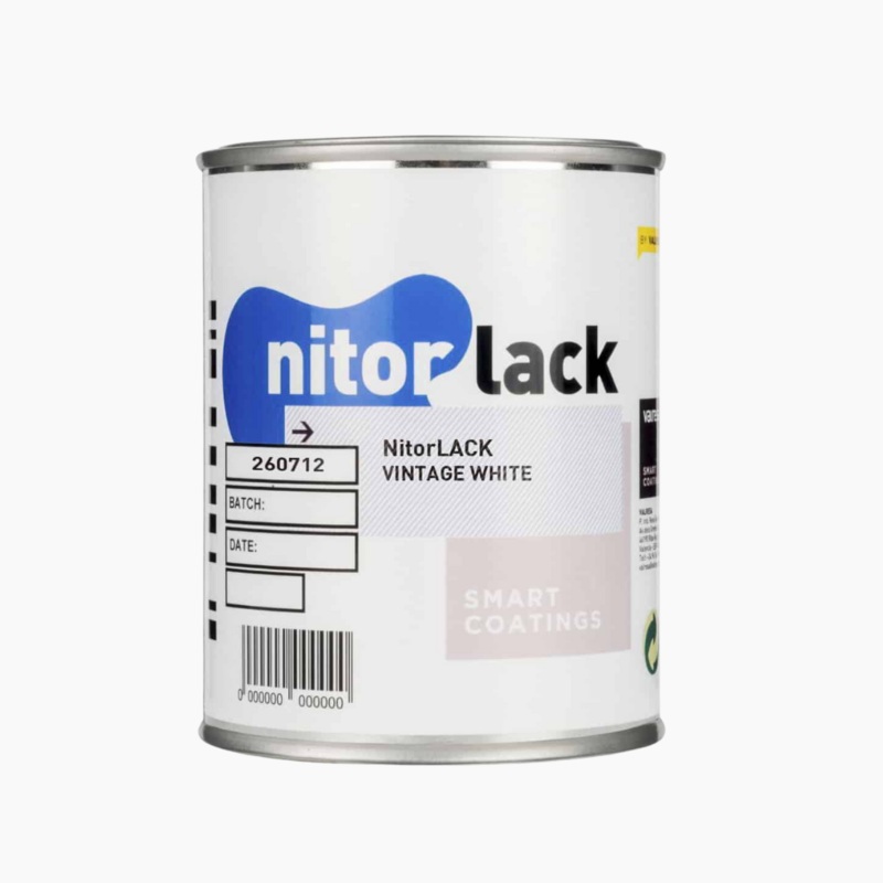 Nitorlack Nitrocellulose Can Vintage White Finish 500mL