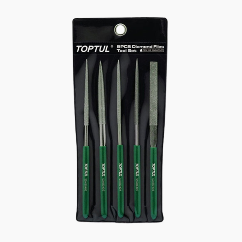 Toptul Diamond Needle File Set  (5 pieces)