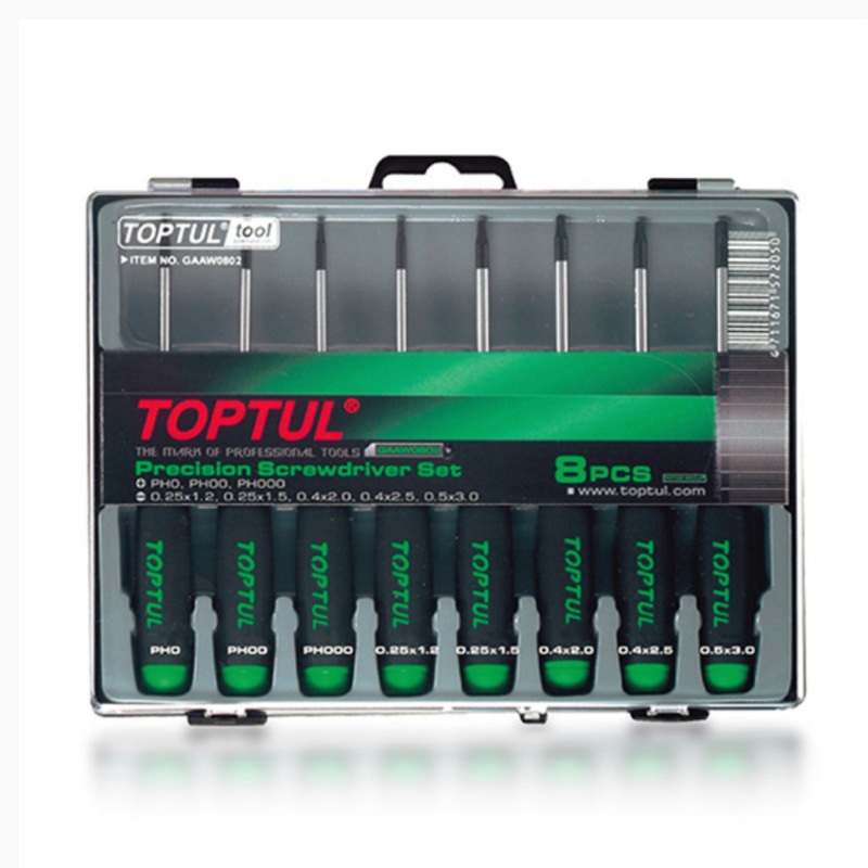 Toptul Precision Screwdriver Set (8 pieces)
