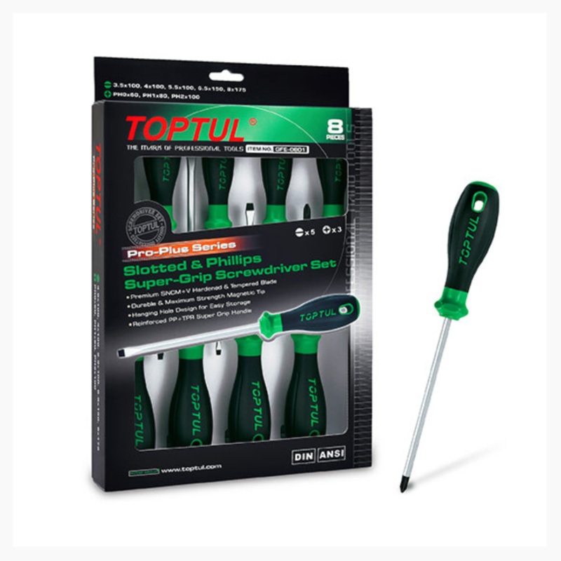 Toptul ProSeries Screwdriver Set  (8 pieces)