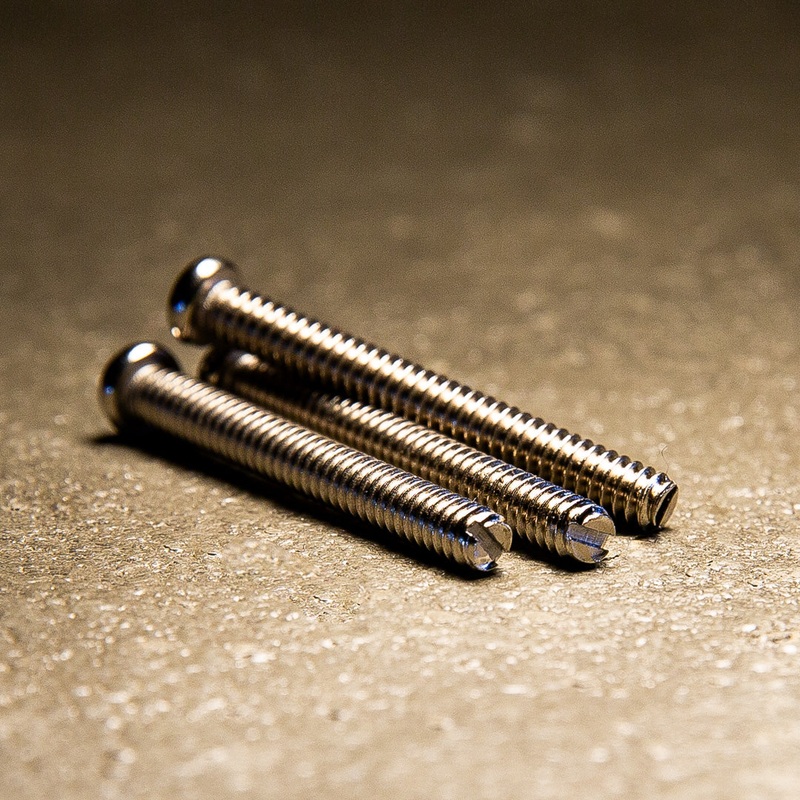 Advanced Plating Intonation Screws for Telecaster  with Slotted End