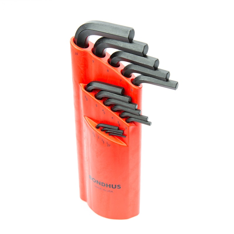 Bondhus Allen Wrench Set, Ball End, Metric  1.27mm 10mm