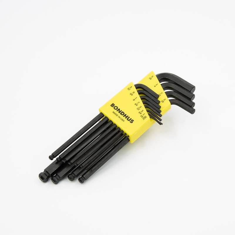 Bondhus Allen Wrench Set, Ball End, SAE  0.05 5/16