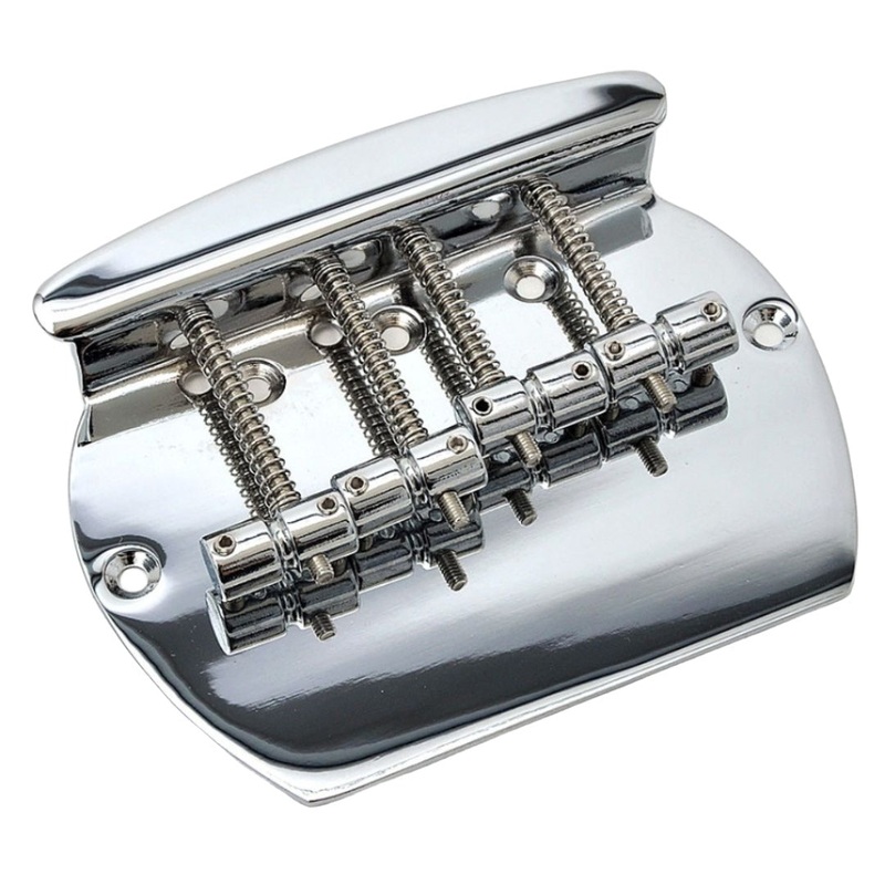 Goldo MM-Type Bass Bridge, 4 String, Chrome