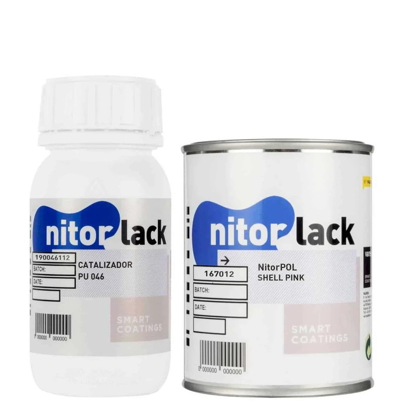 Nitorlack Polyurethane  Can Shell Pink 500mL (includes catalyst)