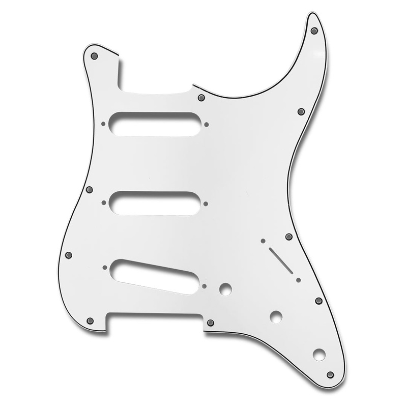 PRiMO Pickguard for Stratocaster, S-S-S Pickup Configuration