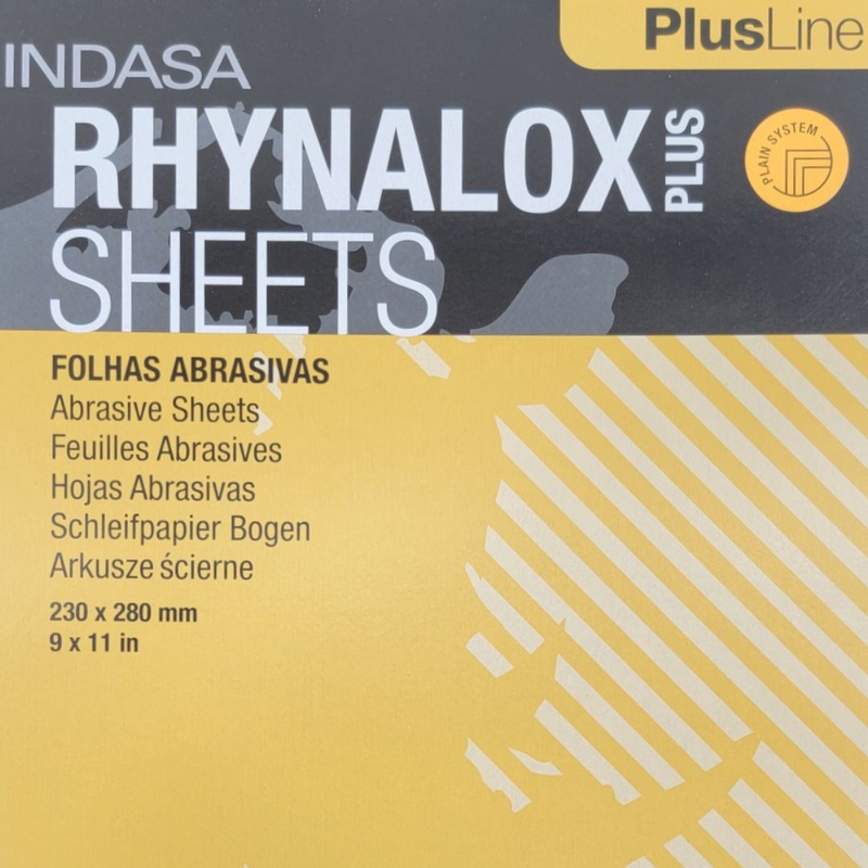 Rhynolox Plus Aluminum Oxide Plus Lubricant Sanding Sheets – 10 sheet pack,