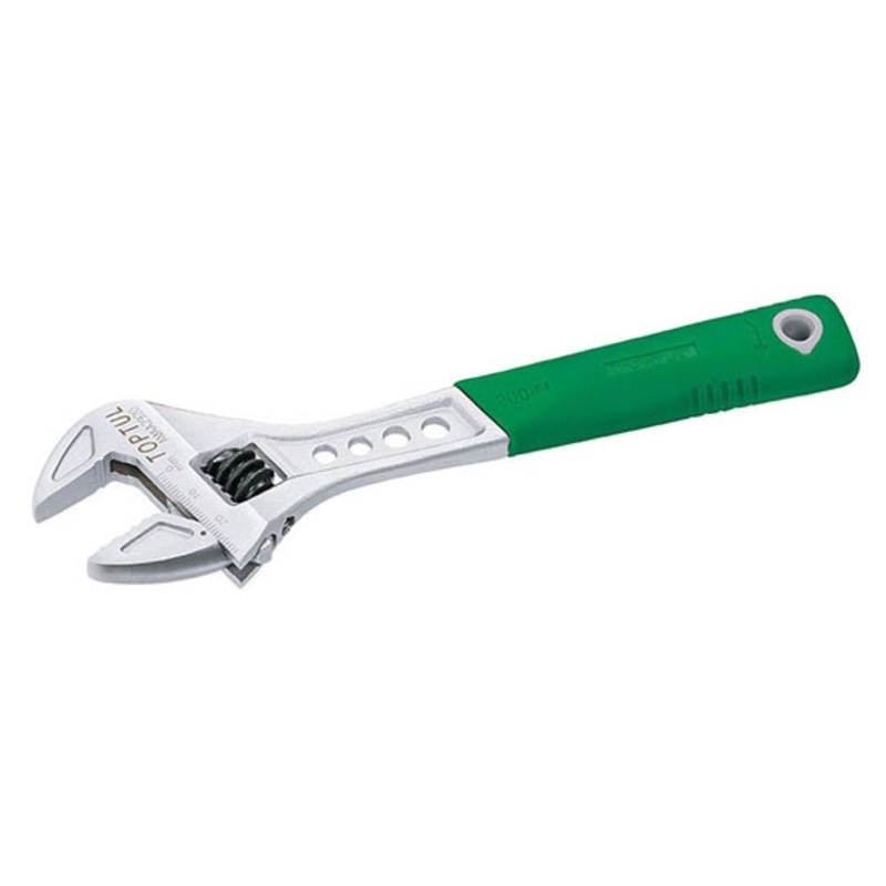 Toptul Adjustable Wrench with Rubber Grip 8